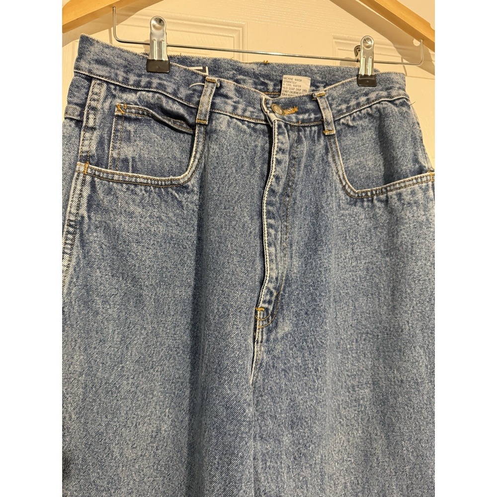 Bill Blass Jeans Womens 12 Blue Vintage High Waisted Tapered Leg 100% Cotton - Picture 2 of 6